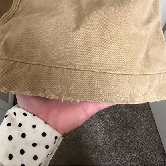 Vintage Abercrombie Fitch Y2K Pants Khaki Tan Cargo Military Skater Baggy Sz 14 - Picture 12 of 14